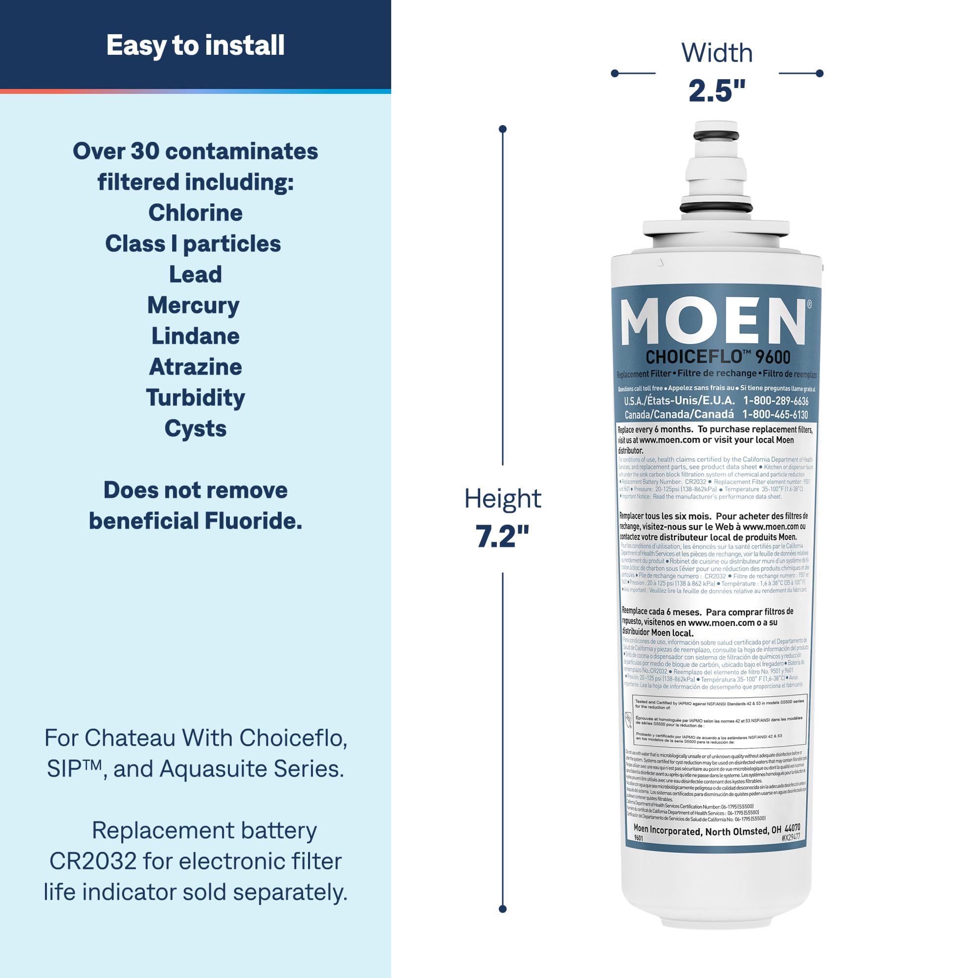 Moen Water Filter Replacement - Sip Faucet -3