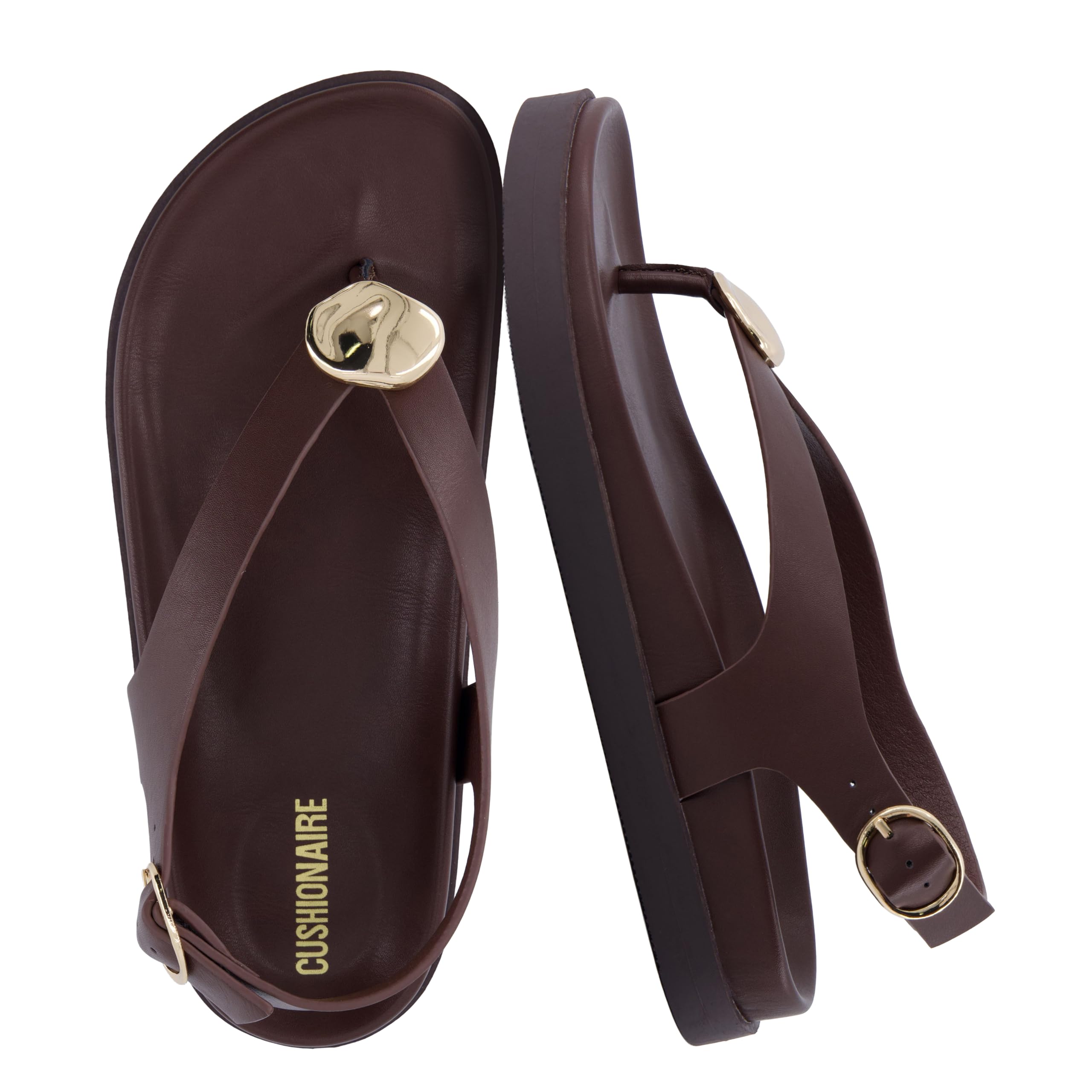Cushionaire Expo Thong Sandals for Women