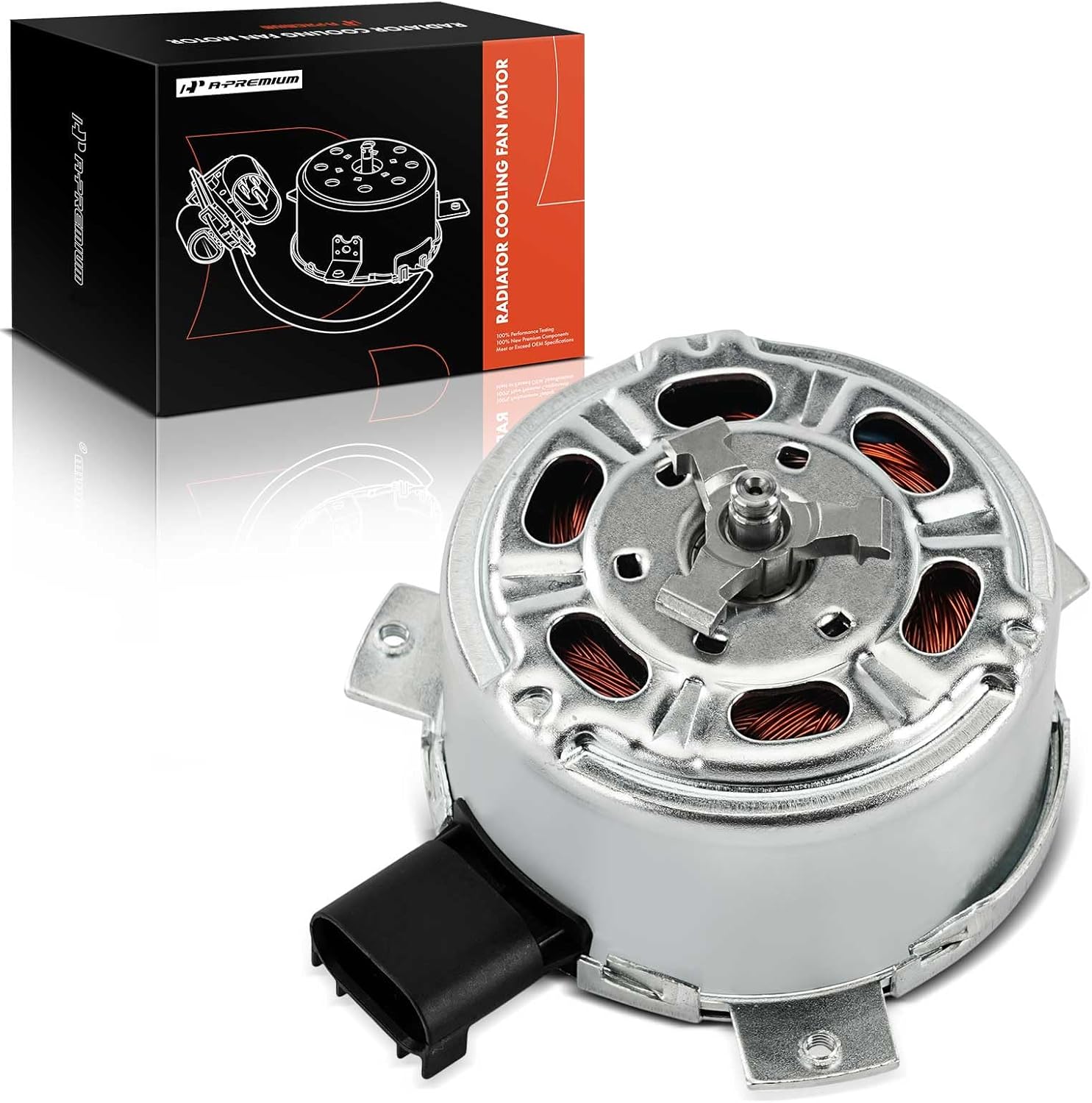 A-Premium Radiator Fan Motor Compatible with Chevrolet, GMC & Cadillac Models - Silverado 1500 2010-2013, Tahoe 2010-2014, Avalanche 2010-2013, Suburban 2500, Sierra 1500, Yukon XL, Escalade ESV EXT