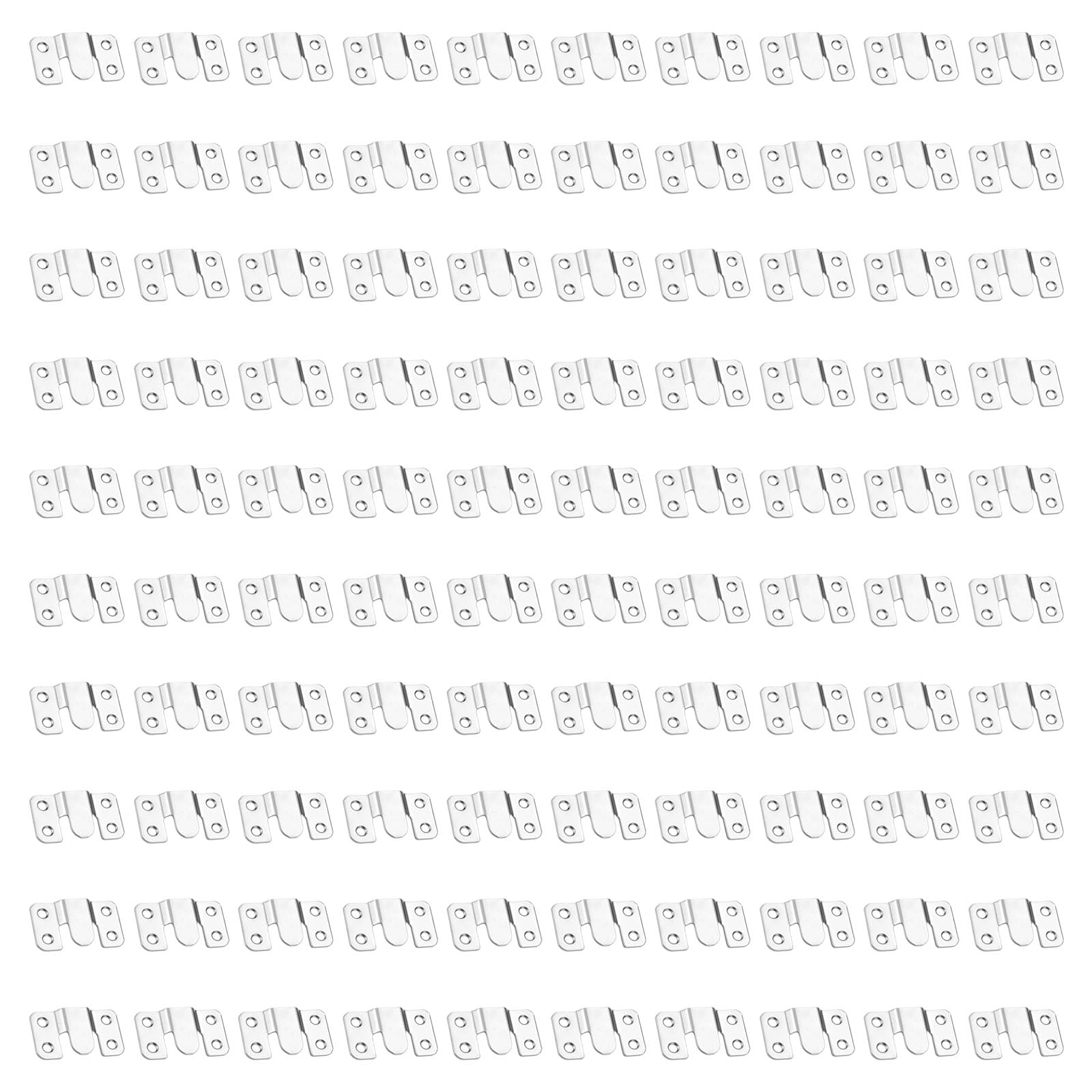 Msioytog Iron 100Pcs Rustproof Metal Buckles Interlocks For Furniture Photo Hanging Picture Frame Buckle