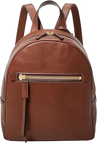 fossil leather backpack womens