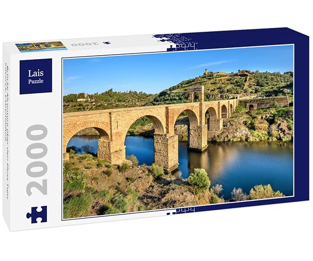 Lais Puzzle Puente de Alcántara sobre el río Tajo, Cáceres, Extremadura 2000 Piezas