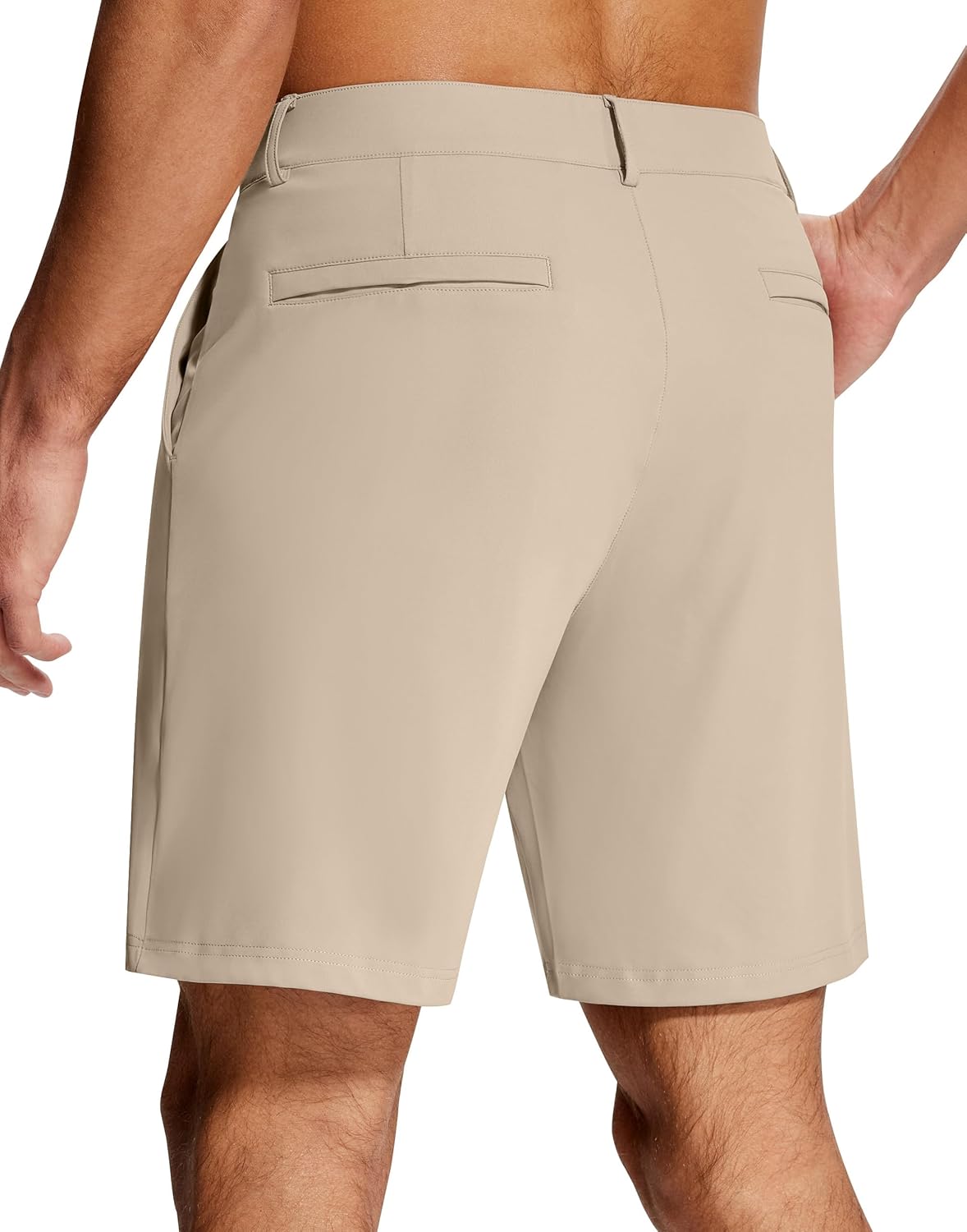 Mens Golf Dress Shorts 7 Inch with 5 Pockets Stretch Lightweight Quick Dry Flat Front Shorts for Work Casual - Image 2