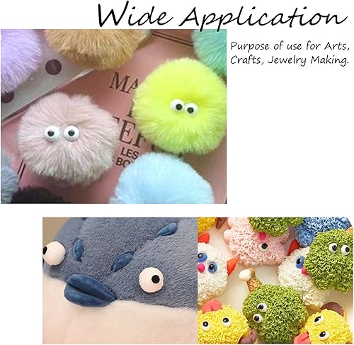 Miniatura 6 de PH PandaHall 240 juegos de ojos de seguridad, 6 tamaños, ojos de ganchillo, ojos amigurumi, ojos de animales de peluche, ojos artesanales con