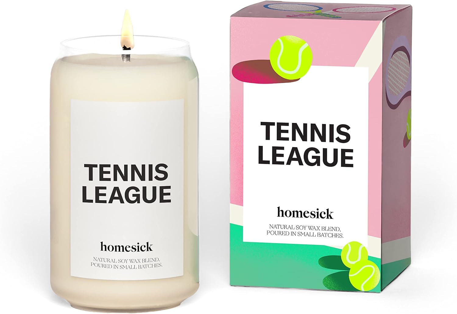 Homesick Premium Scented Candle, Tennis League Scents of