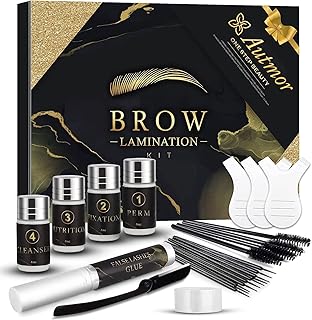 Eyebrow Lamination Kit, Brow lamination kit, Professional Upgraded Formula, Lasting and Waterproof Semi Permanent Brows, Vegan and Cruelty Free Makeup for Women【2023 Limited Edition】