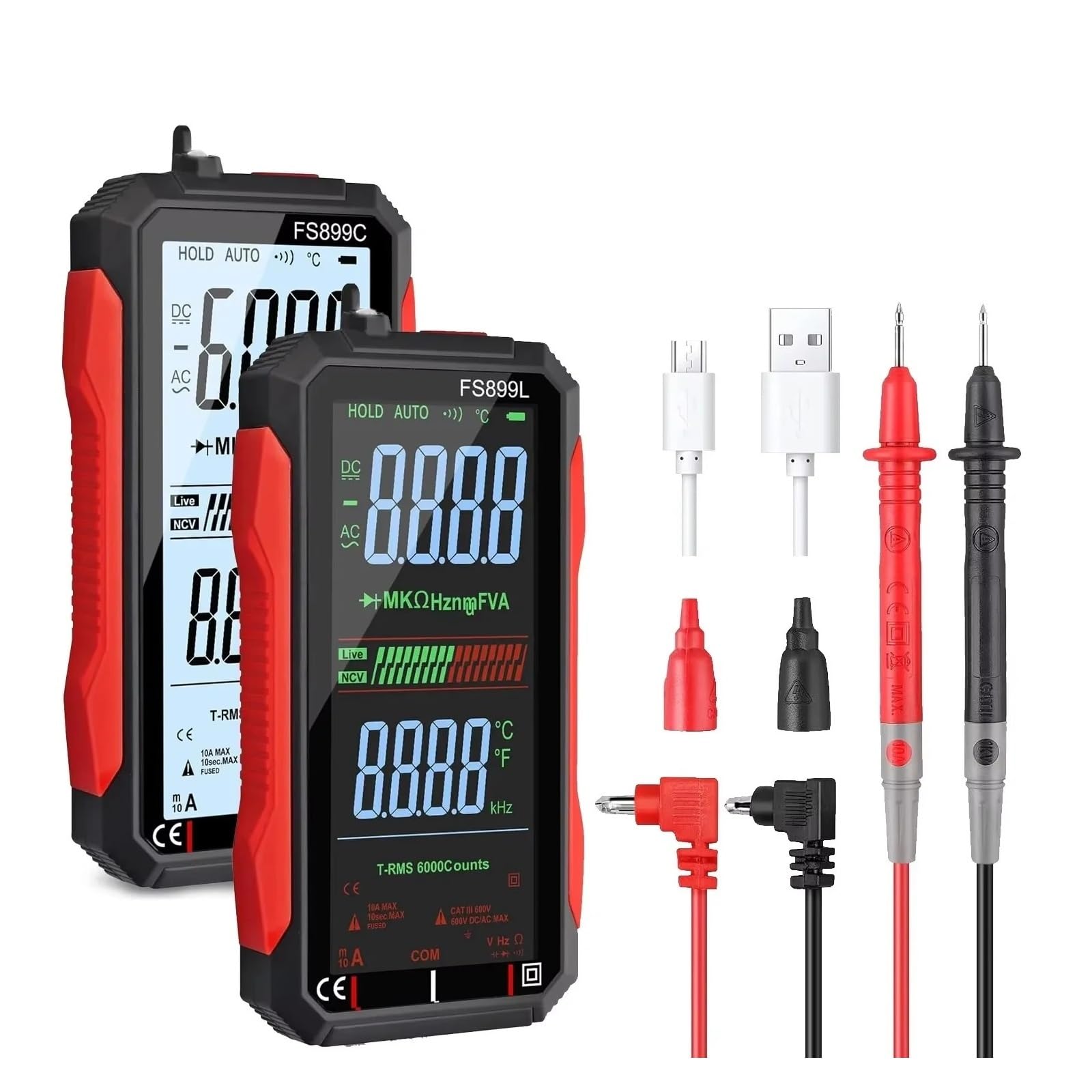 Amazon.com: FS899L 6000 Count Professional Multimeter AC/DC