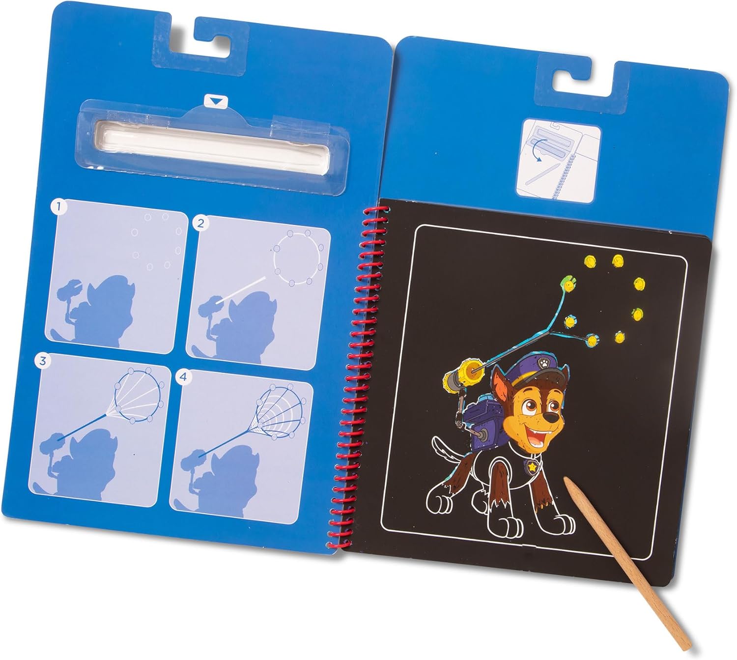 Melissa & Doug PAW Patrol Scratch Art 3-Pack – Chase, Skye, Marshall Color Reveal Travel Activity Pads