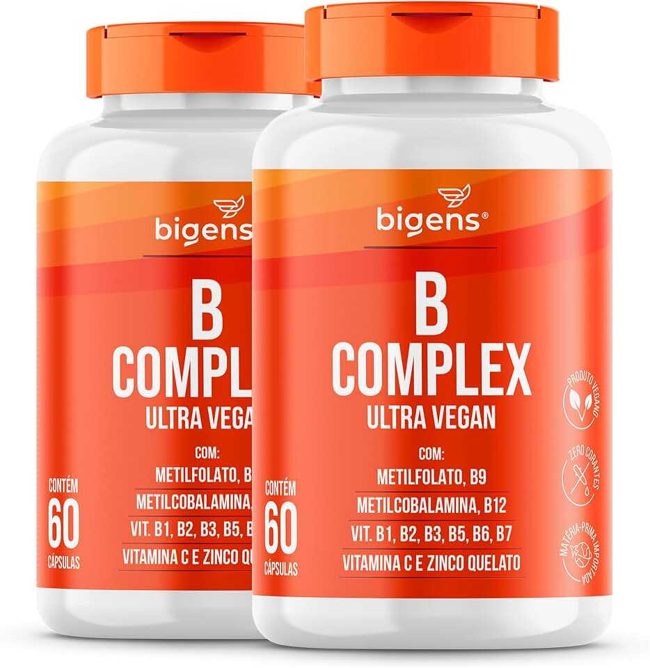 B Complex, Vitamina do Complexo B, Bigens Pai FBA (Kit 2) | Vegano
