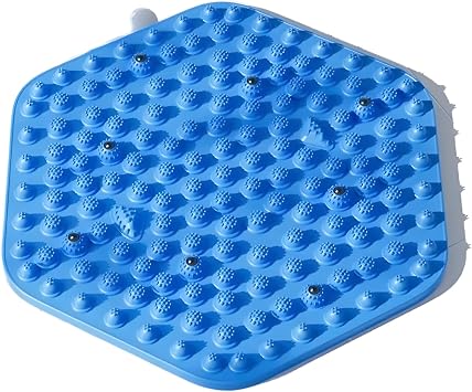 Foot Massage Mat, Acupressure Foot Reflexology Pad, Pressure Point Pad for Foot Pain Relief,Particle Portable Massage Tool qszutpel Blue