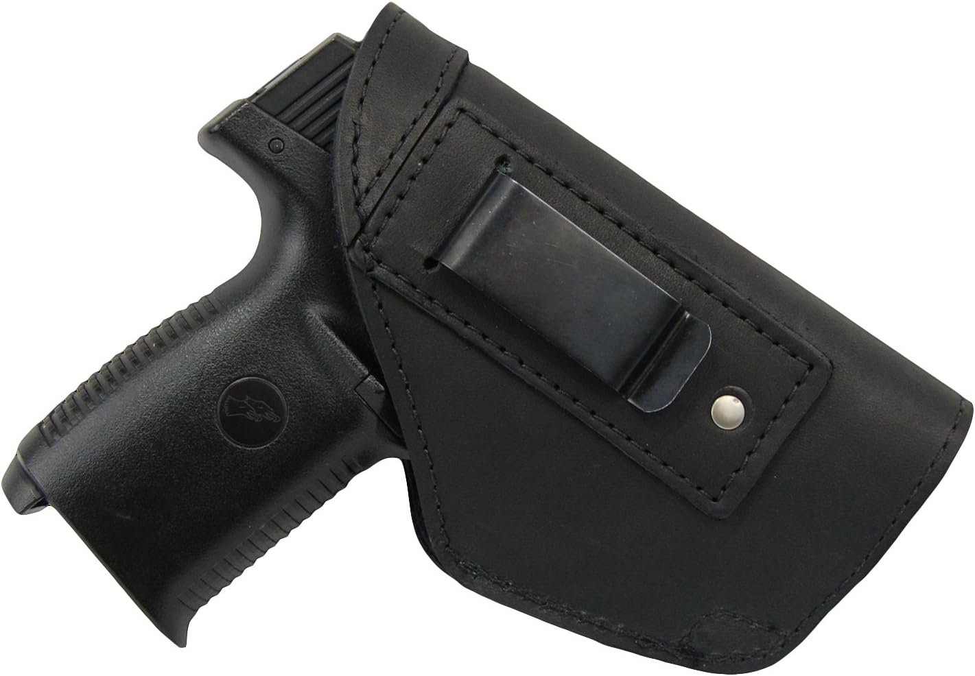 Barsony New Black Leather Inside The Waistband Holster for S&W M&P Shield with Laser