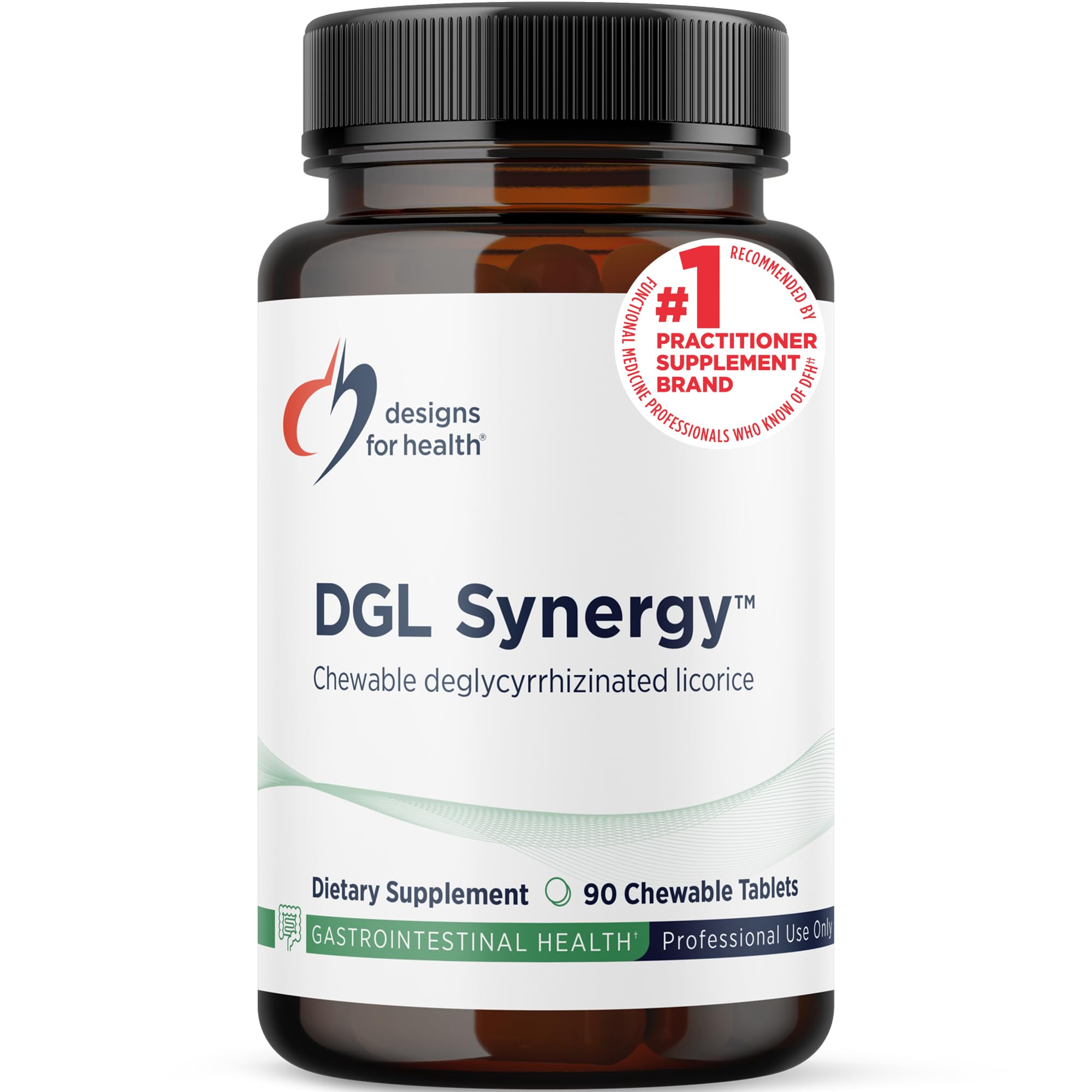 Deglycyrrhizinated Licorice Root Chewables - DGL Synergy 500mg Licorice Supplement to Support Digestion - Pleasant-Tasting, Non-GMO + Sugar Free (90 Chewable Tablets)