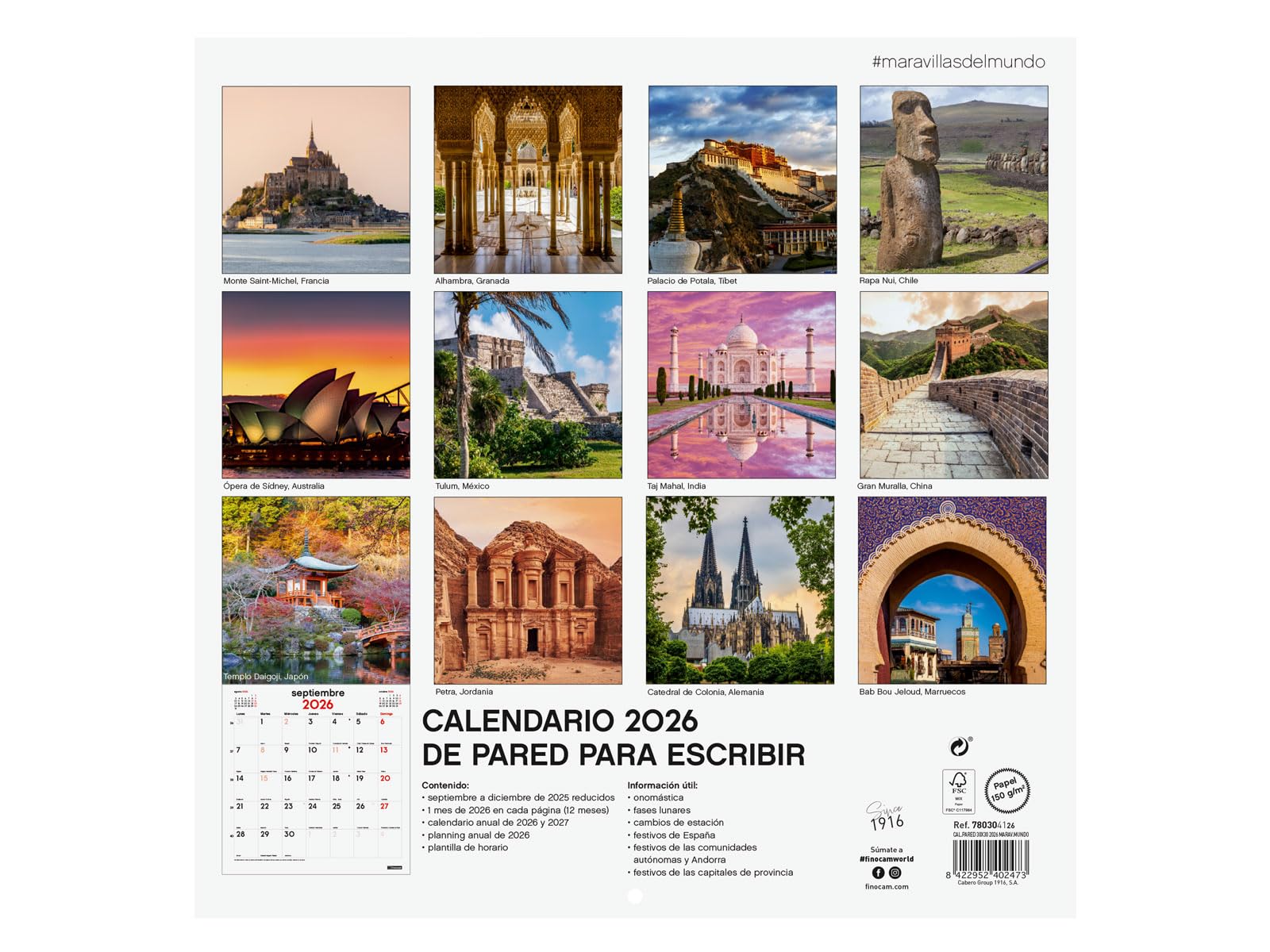 Calendrier 2026 Calendrier Mural 2026 30 X 30 Cm Avec Vue Mois Janvier - Décembre Calendrier Personnalisé Photo 2026