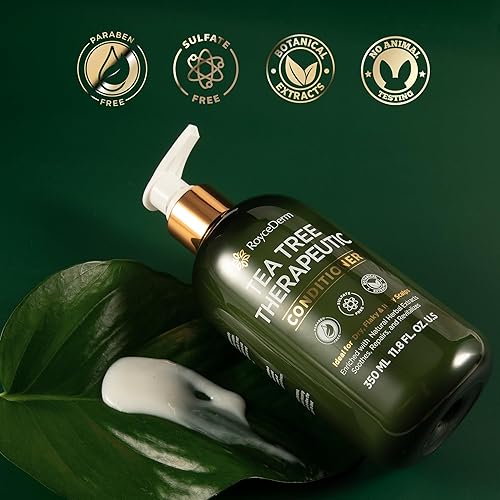 Miniatura 8 de Roycederm Tea Tree - Juego de cuidado del cuero cabelludo antifúngico - Exfoliante prechampú + champú antifúngico de árbol de té + acondicionador