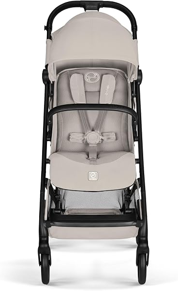 CYBEX Gold Silla de Paseo BEEZY con Reclinado Horizontal Ergonómico, Desde el Nacimiento Hasta los 4 Años Aprox (Máx. 22 kg), Plegable y Compacta, Sistema de Arnés con Una Mano, Dune Grey - 2