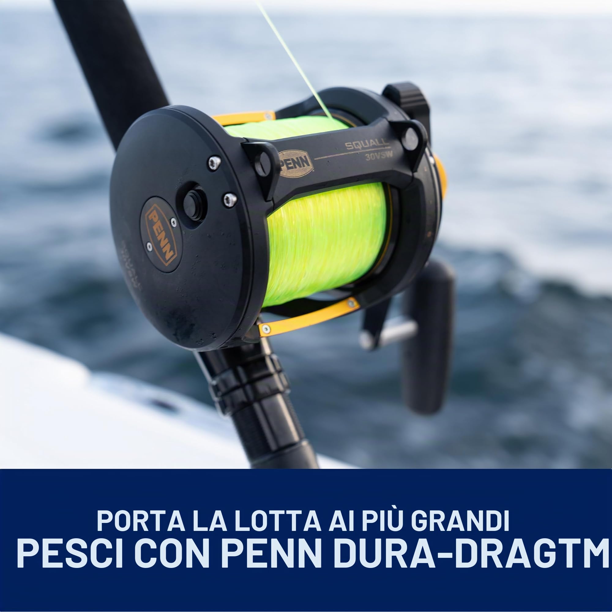 Penn Squall - Mulinello da pesca a traina a 2 velocità