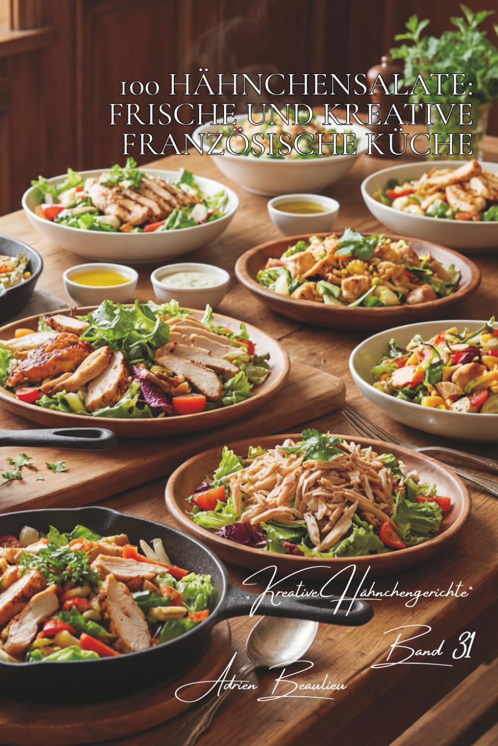 100 hähnchensalate: frische und kreative französische küche: Neu interpretierte Caesar-Salate, kreative Kompositionen und sommerliche Ideen (Hähnchen-Serie – Unterreihe „Kreative Hähnchengerichte“)
