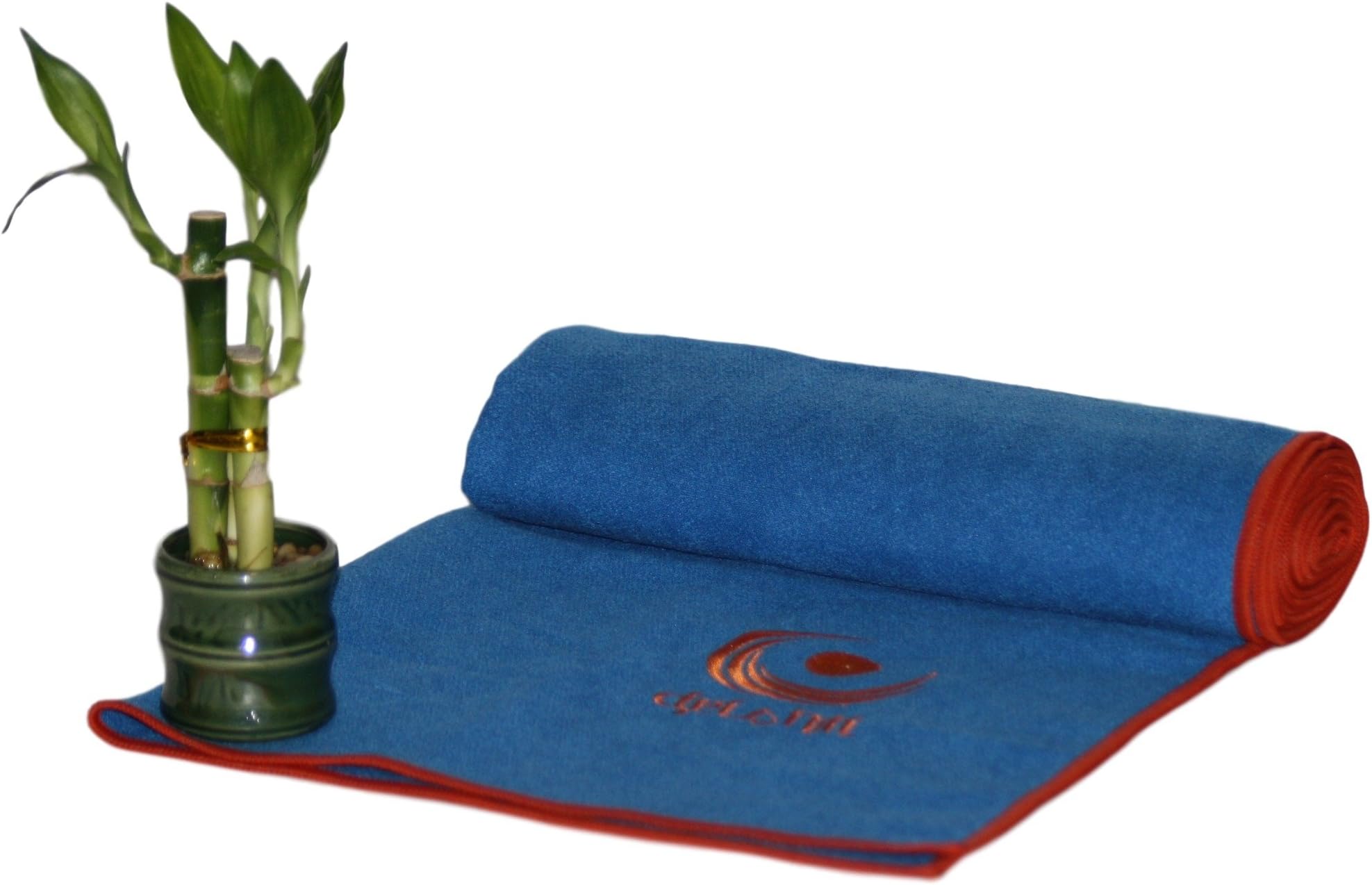 Drishti Warrior Yoga and Sport Towel (Blue) - Soft, Absorbent, Non-Slip Bikram / Hot Yoga Towel - Microfiber with Textured Weave