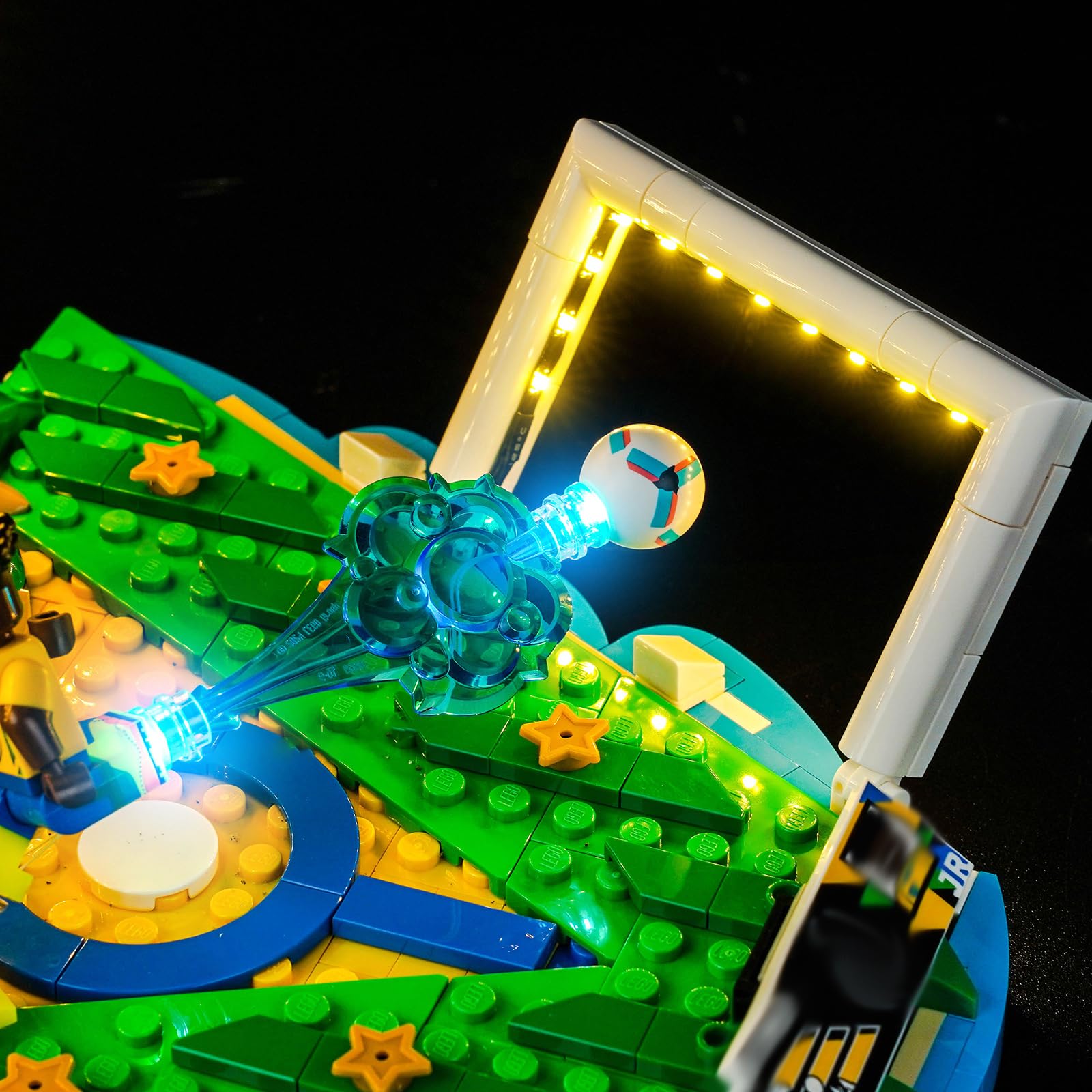 LocoLee Licht Kit kompatibel mit Lego Vini Jr. Fußball-Highlights, (kein Modell, nur Licht) Dekorative Beleuchtung Set Compatible with Lego 43027 Vini Jr. Soccer Highlights