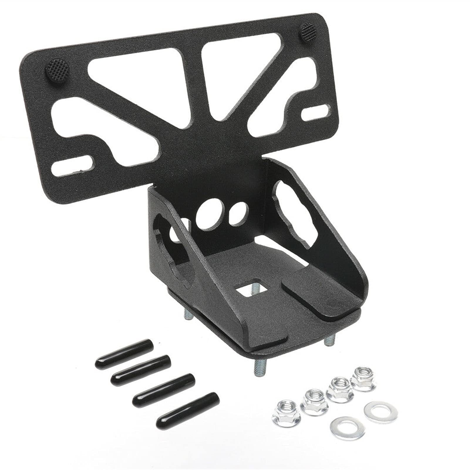 Motocykl uchwyt na tablicę rejestracyjną, uchwyt na tablicę rejestracyjną do motocykla Fender Eliminator pasuje do Kawasaki Z650 Black Powder Coated