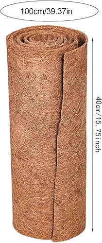 Miniatura 2 de Hojas de forro de fibra de coco natural, tapete de fibra de coco para cestas de macetas, poste de musgo para decoración de jardín, forro de