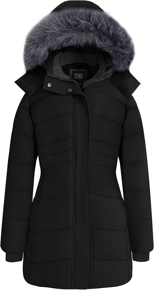 Amazon.com: ZSHOW Women's Hooded Winter Coat Warm Windproof Puffer Amazon.com: ZSHOW Women's Hooded Winter Coat Warm Windproof Puffer