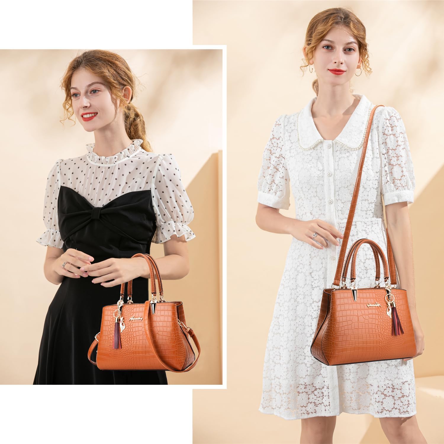 ALARION Womens Purses and Handbags Shoulder Bag Ladies Designer Satchel Messenger Tote Bag - Image 2