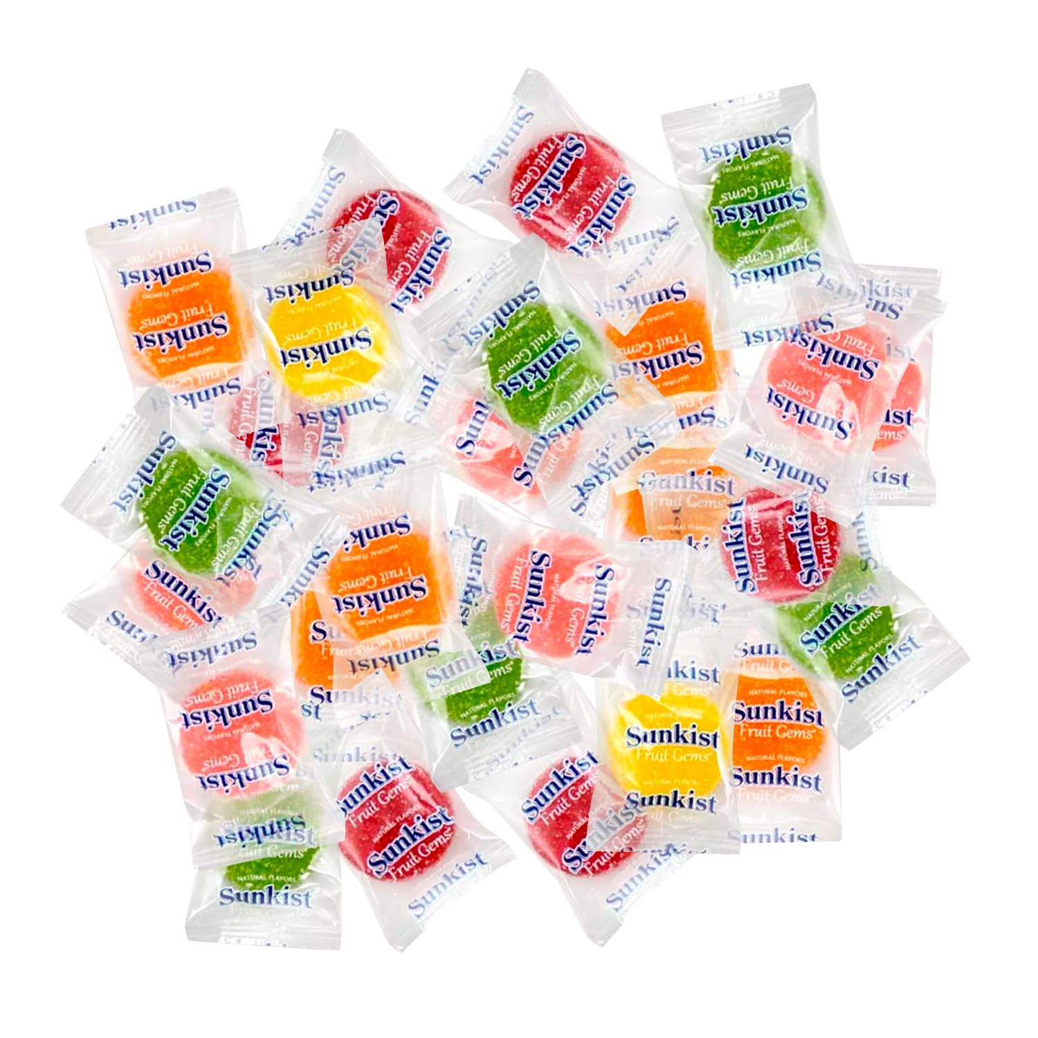 Sunkist Fruit Gems Soft Candy Assorted Candy 3 LB Bag