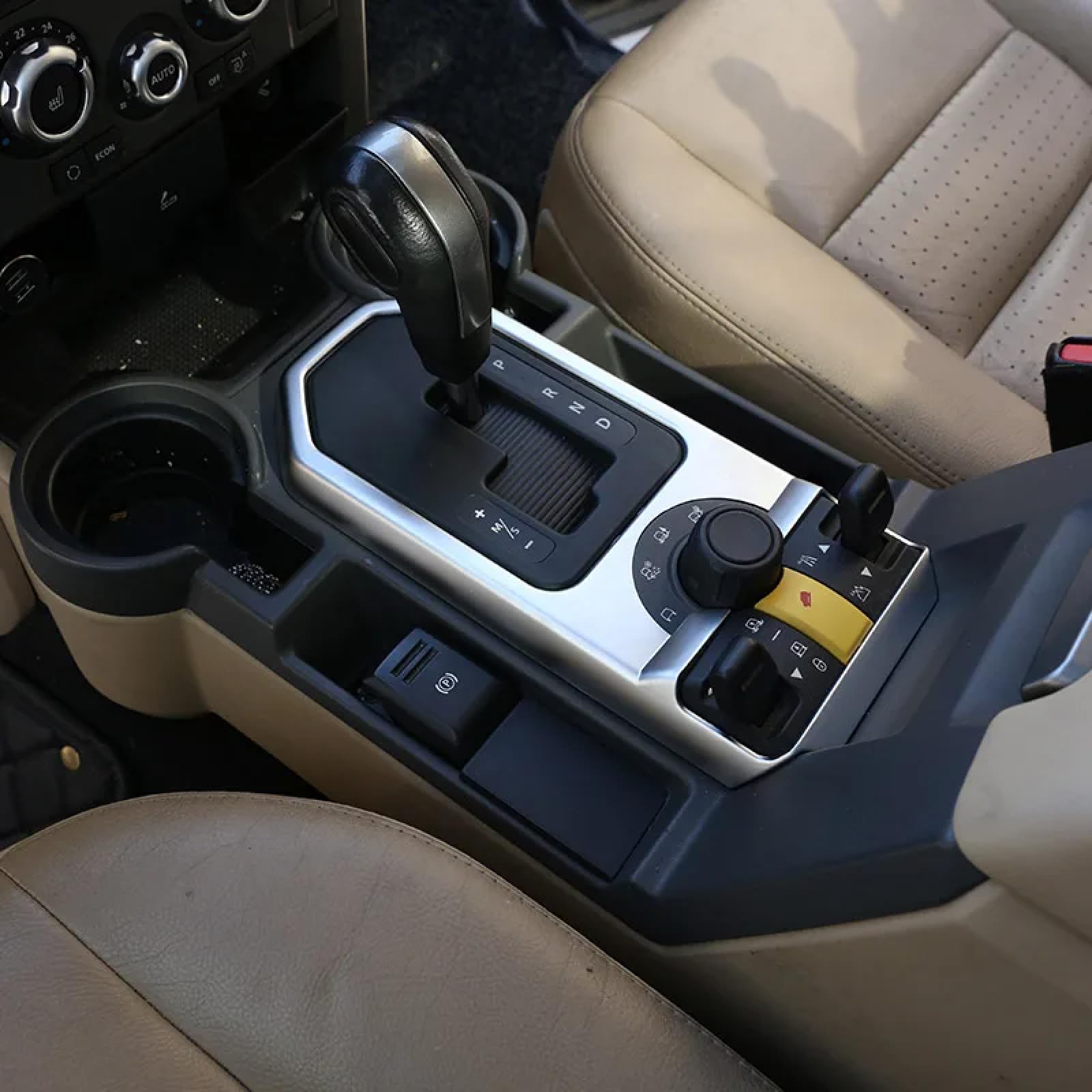 Für Land Rover Discovery 3 LR3 2004-2009 ABS Schwarz Auto Konsole Getriebe Panel Rahmen Abdeckung Trim Aufkleber