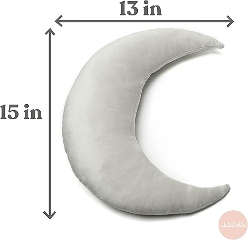 Miniatura 2 de Almohada decorativa, almohada decorativa para guardería, decoración de sala de juegos, lindas almohadas (luna azul)