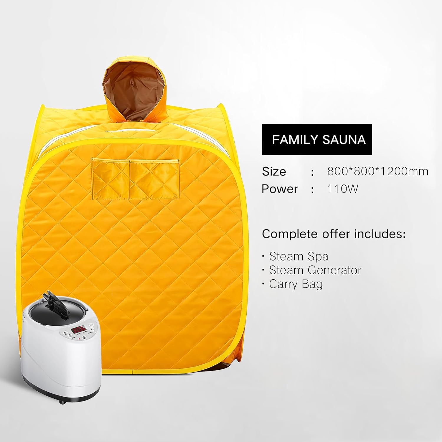 Sauna Portable Sauna Sauna Box Portable Sauna for Home Outdoor Sauna steam Sauna 47.2”x 31.5”x 31.5” (Cloth)