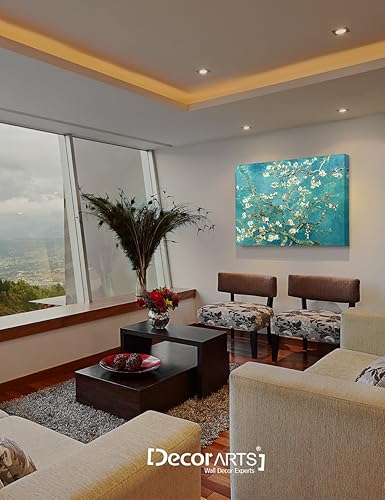 Vista 3 de DECORARTS - Almond Blossom Tree - Vincent Van Gogh Art Reproduction. Giclee Canvas Prints Wall Art for Home Decor 30x24