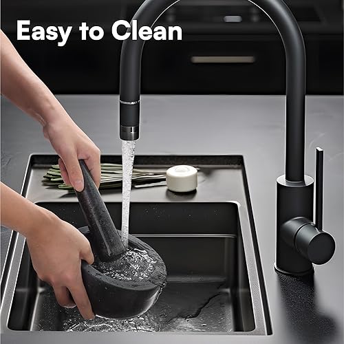 Miniatura 5 de H&S Mortar and Pestle Set - Large Premium Solid Granite Stone Grinder Bowl - 16cm (6.3") - Molcajete, Herb Crusher, Spice Grinder Bowl, Avocado