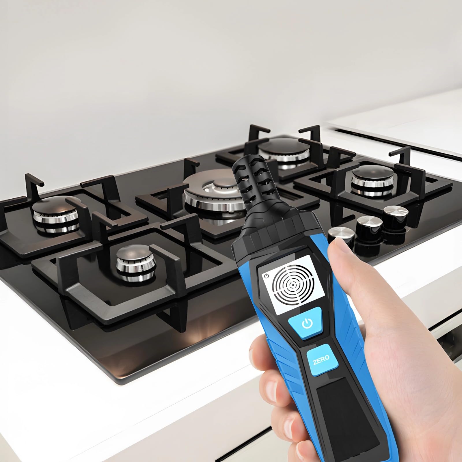 Tragbarer Gasdetektor für Erdgas und Kohlengas, ABS-Gehäuse mit LCD-Anzeige, schnelle Reaktion, inklusive Schraubendreher und Batterien, ideal für Prüfungen zu Hause