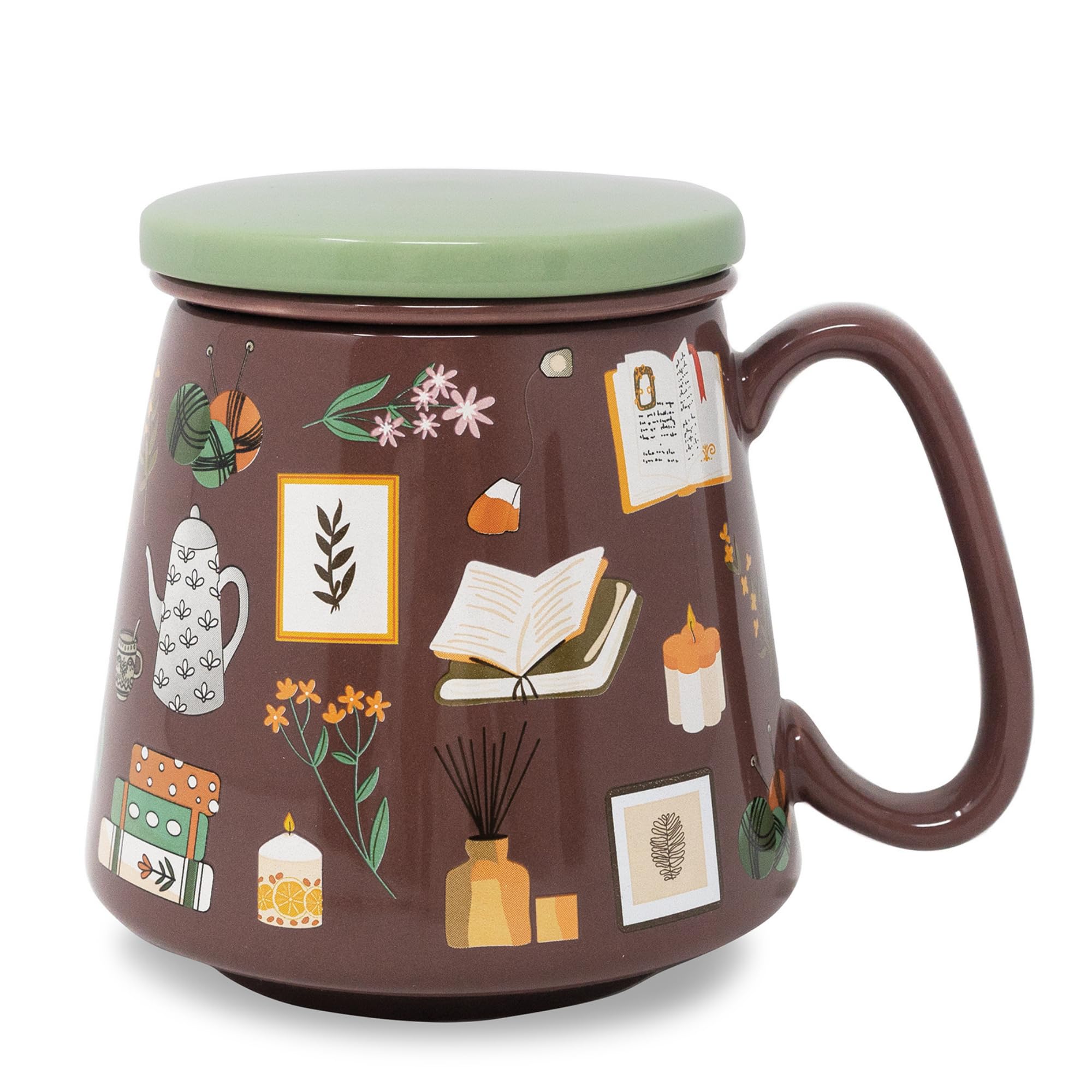 Steel Mill & Co. Book Nook Tea Infuser Mug