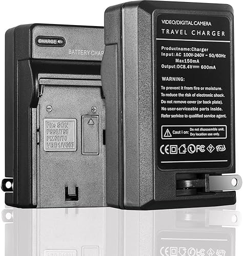 Miniatura 8 de GVM - Paquete de 2 baterías y cargadores de repuesto NP-F750 de iones de litio de 4400 mAh con cargadores de viaje duales con