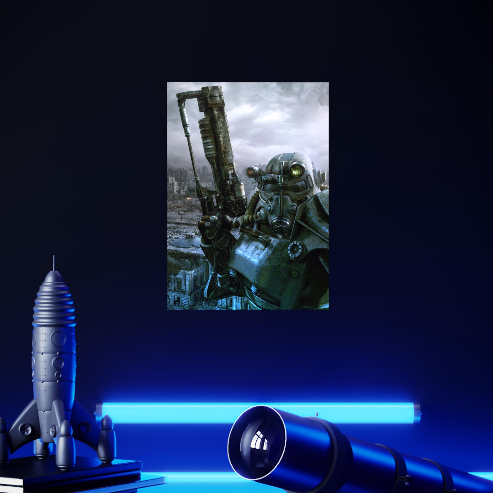 Displate - Poster In Metallo - Montato a Magnete - Fallout - Mech Suit
