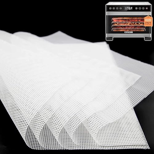 GUCUJI Hojas deshidratadoras de silicona para COSORI CFD-P501-SUS, 10 x 9 pulgadas, antiadherentes, sin BPA, paquete de 5 (alfombrillas de malla