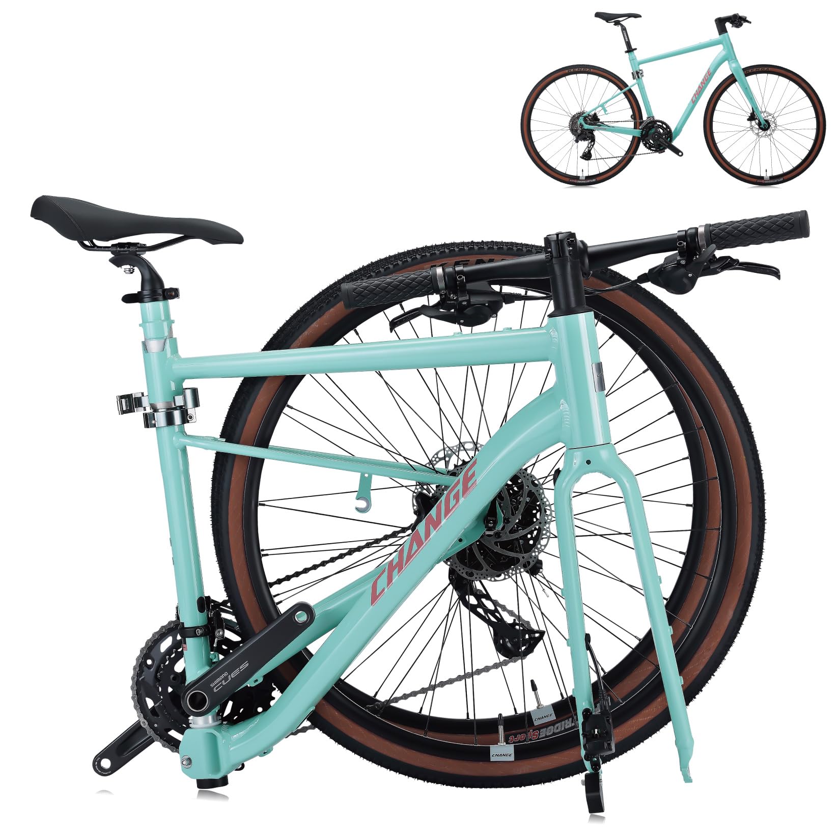 Amazon | 折りたたみ自転車 - CHANGE グラベルバイク 大人用 軽量