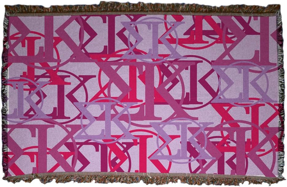 VictoryStore Blanket - Sigma Kappa Woven Blanket, Polyester, 35x54 Inches