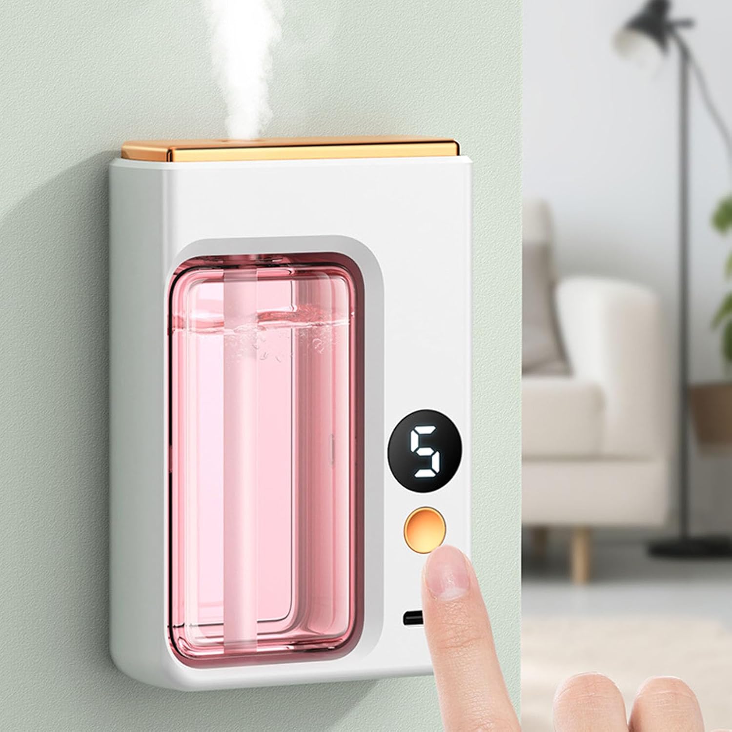Automatic Aromatherapy Diffuser, Wall Mounted Standing Automatic Perfume Dispenser with Dual Use Automatic Fragrance Dispenser for Bathroom and Living Room