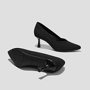 Amazon.com | VIVAIA Anna Pointed Toe Mid Heel Pumps for Women