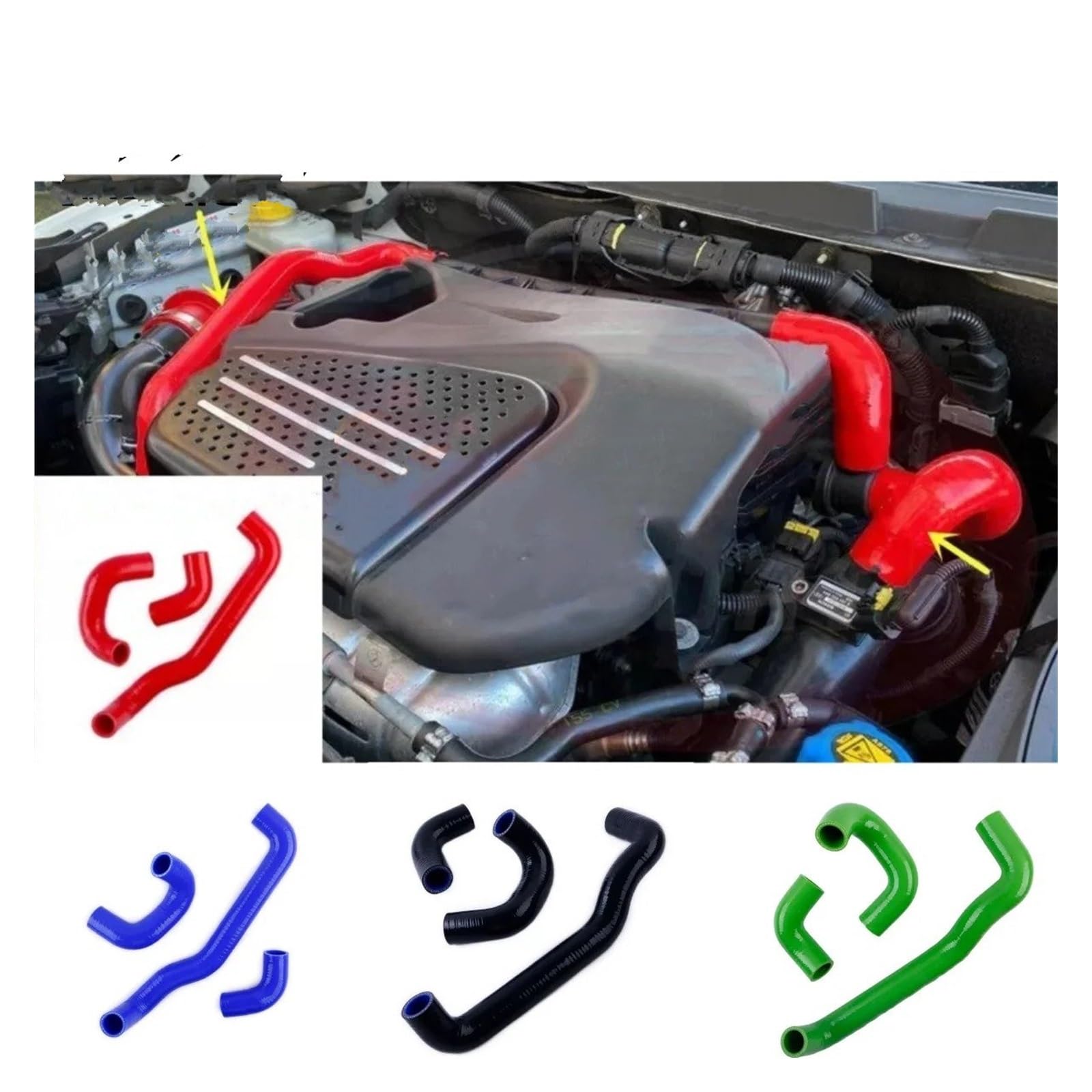 Tubo Aspirazione Per Abarth Per Grande Per Punto Per Alfa Per Romeo Per Giulietta Per MiTo Circuito Pop Off Da 1,4 Tb Tubi In Silicone Tubo Ingresso Dell'aria