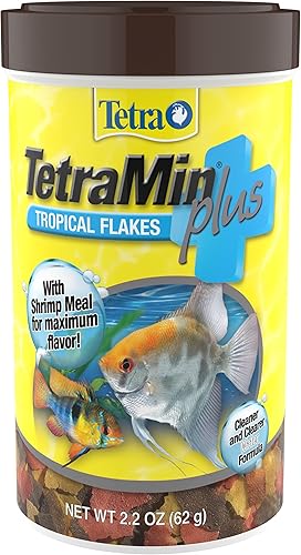 Tetra TetraMin Plus Tropical Flakes de 22 onzas alimento nutricionalmente equilibrado con camarones añadidos