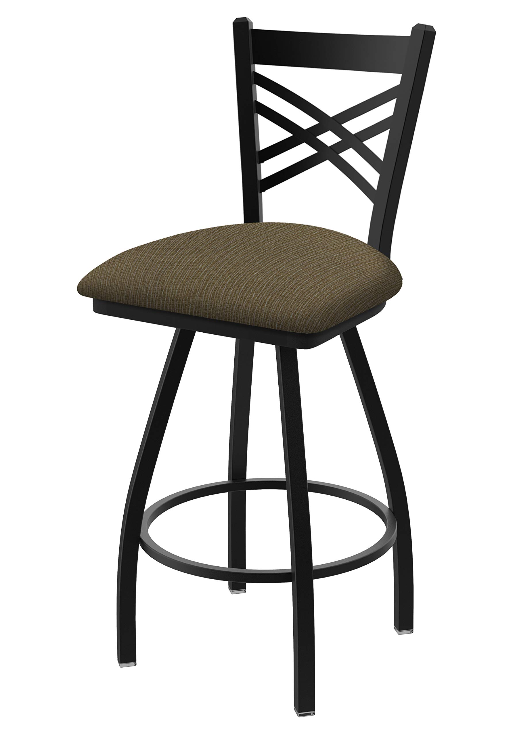 Holland Bar Stool Co. XL 820 Catalina Black Wrinkle Swivel Tall Bar Stool, Axis Summer