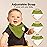 KeaBabies 8-Pack Organic Baby Bandana Bibs for Boys, Girls - Super Absorbent Triangle Baby Bibs for Drooling and Teething Infant, 100% Cotton Extra Soft for Newborn, Infant 0-36 Months (Sahara)