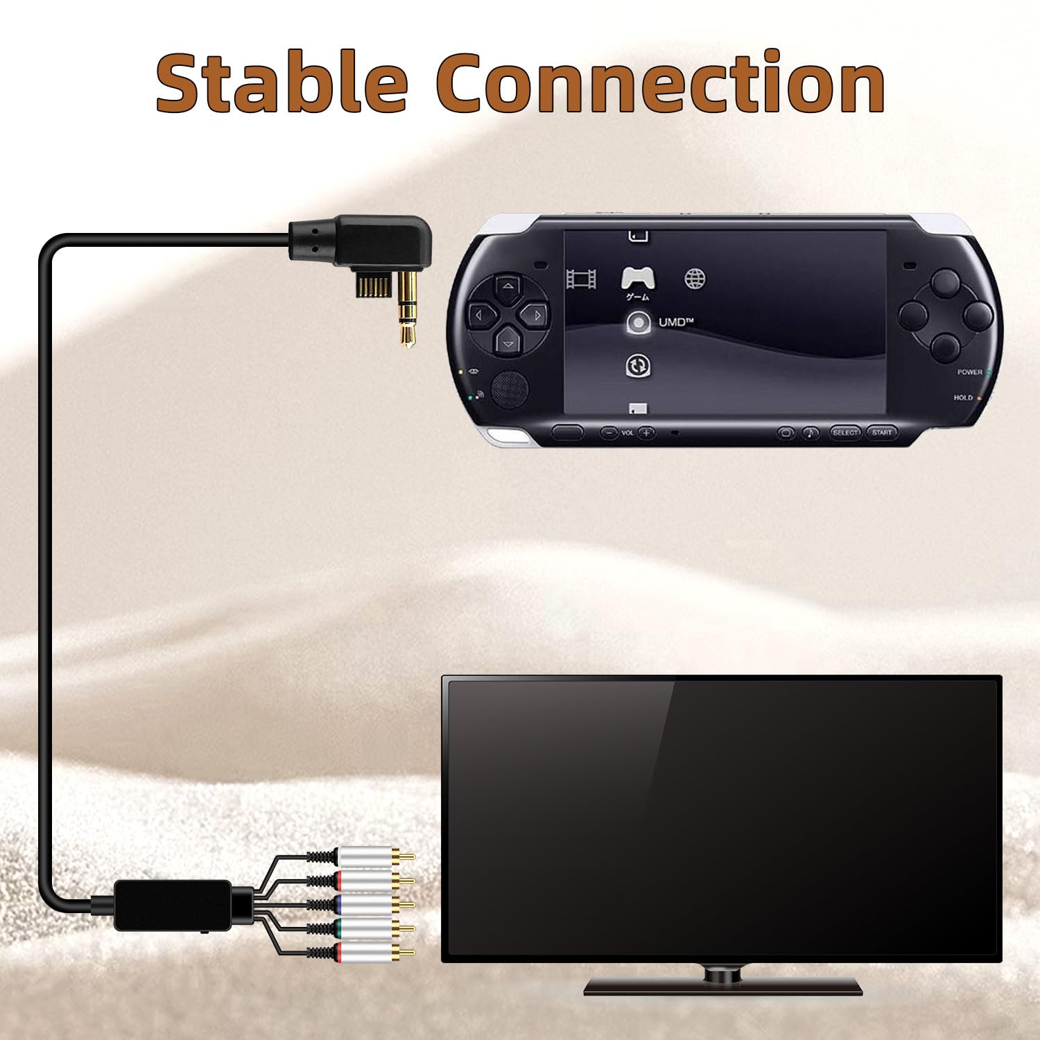 OSTENT AV HDTV TV Video Component Cable Cord Compatible for Sony