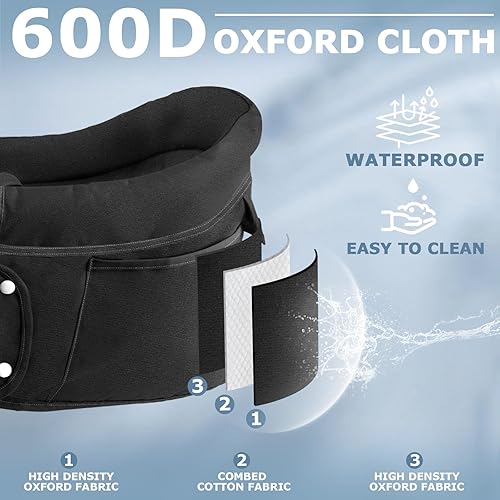 Miniatura 5 de Fader Silla alta para bebé, silla alta con gancho, silla alta portátil para viajes, silla alta para mesa, portátil y plegable, adecuada para la