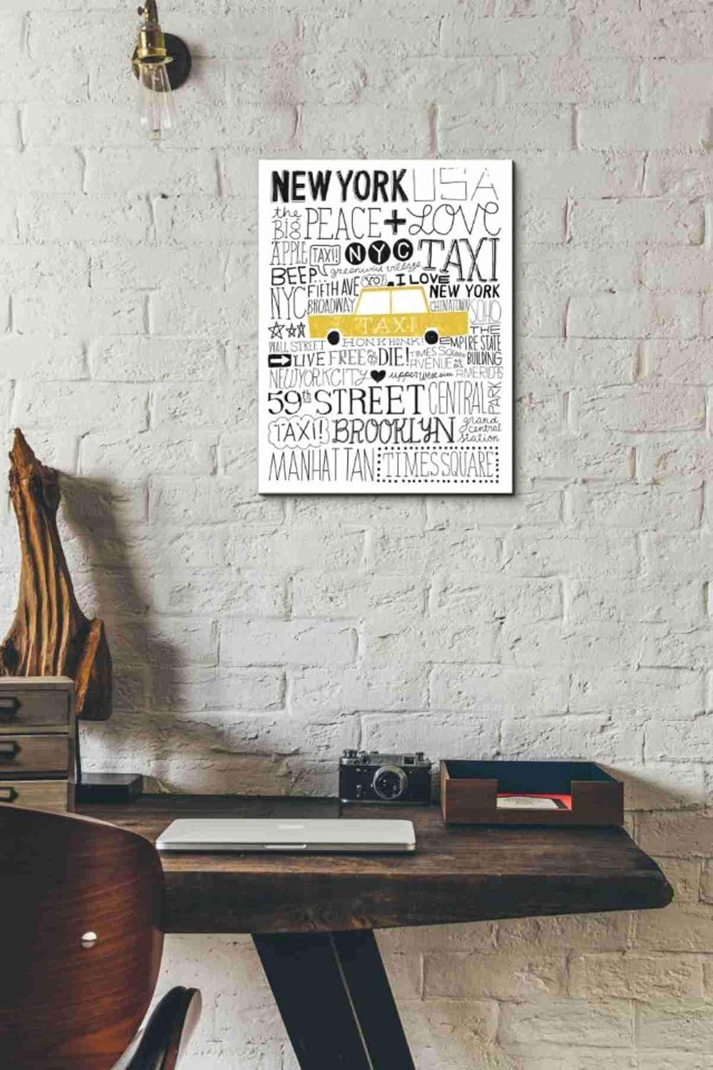 Epic Graffiti 'Iconic NYC III' by Michael Mullan, Canvas Wall Art, 12"x16"
