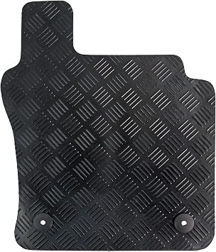 Custom Fit Car Floor Mats for VW Golf Mk7 2013 Onwards | 4 Piece Set with 4 Securing Eyelets Heavy Duty Rubber - Driver Seat Only